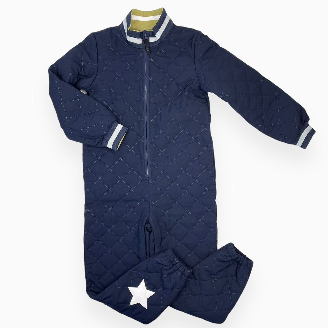 Combinaison mi-saison matelassé 'Hollyn' bleu marine en poly recyclé 9-10Y