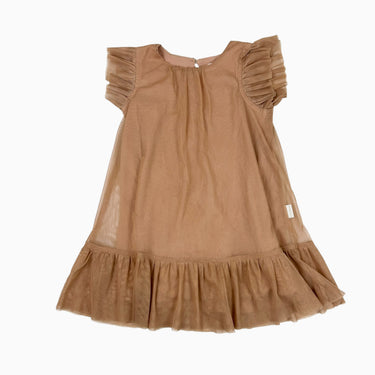 Robe vieux-rose doublée en tulle 2Y