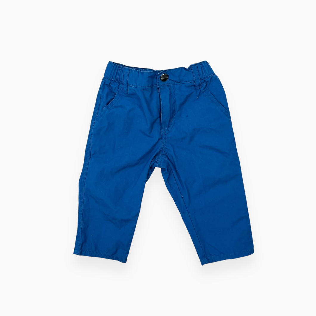 Pantalon bleu océan en coton 12M