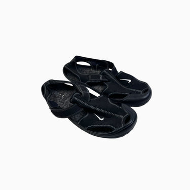 Sandales semi-fermées noires à velcro 21CM 8-9Y