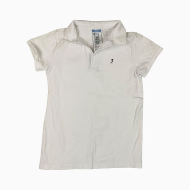 Polo blanc en coton piqué 10Y