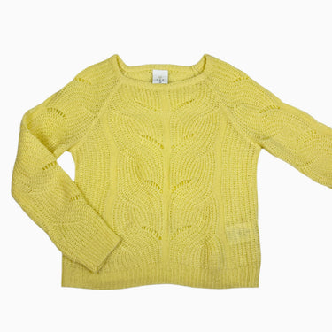 Chandail jaune en tricot 11-12Y