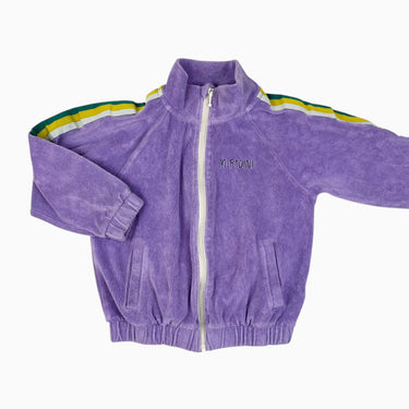 Veste mauve en ratine 8-9Y