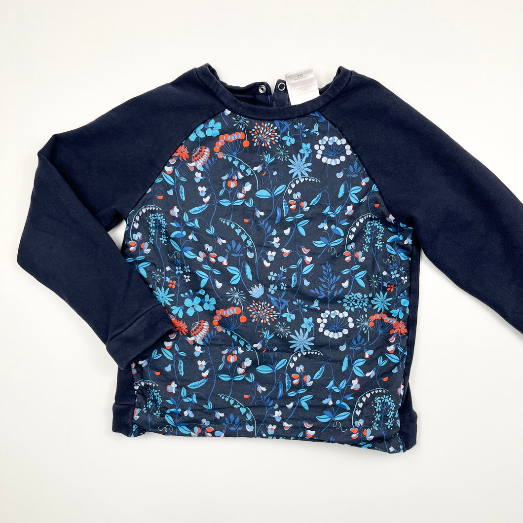 Pull en coton motif floral 8Y