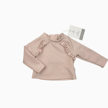 Haut de maillot rose côtelé 0-3M