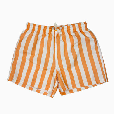 Short maillot avec filte à rayures oranges 9-10Y