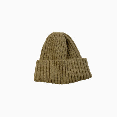 Tuque sable en tricot de laine cotelé 45-48CM 12-18M