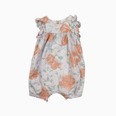 Barboteuse rose avec 'roses 12M