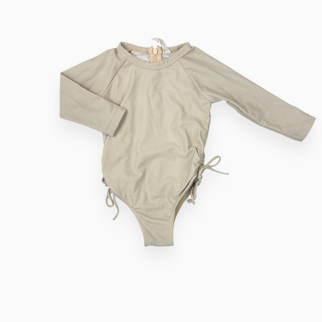 Maillot style rashie crème en poly extensible 1Y