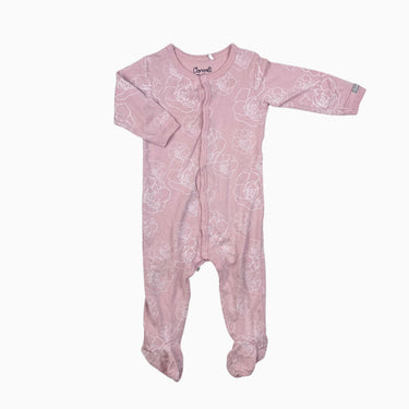 Pyjama rose fleuri en modal et spandex 6M