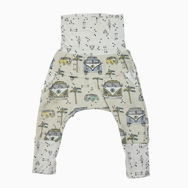 Pantalon 'Camper van' en bambou et coton 6-12M
