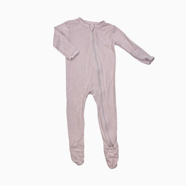 Pyjama rose pâle en bambou et spandex 6-12M