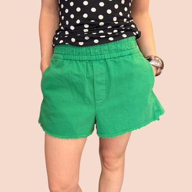 Short en jeans vert pour femmes S