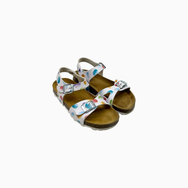 Sandales blanches 'macarons' 33EU