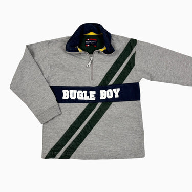 Pull gris vintage 'Buggle Boy' demi-zip 5Y