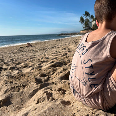 Combi short rose-taupe 'Flamingo' 4-5Y