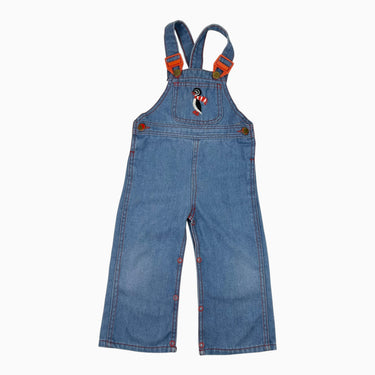Salopette en coton chambray 'pingouin' vintage 18M