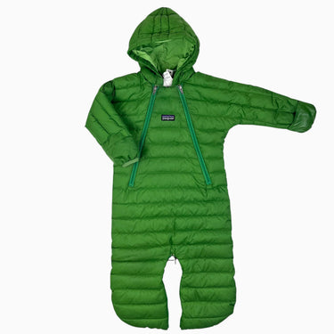 Combi mi-saison verte en duvet convertible 6M