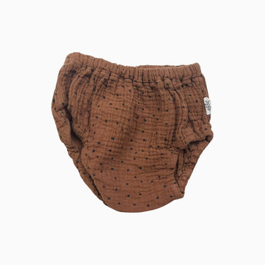 Bloomer ginger à pois en mousseline 0-3M