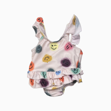 Maillot rose 'smiley' 3-6M