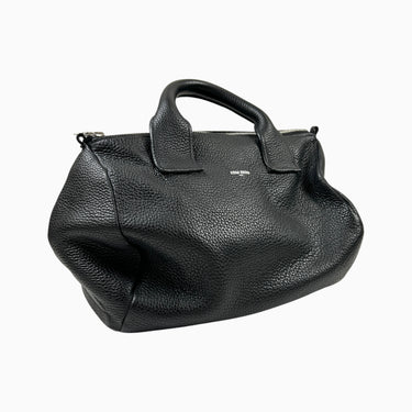Sac à main noir en cuir pour femmes
