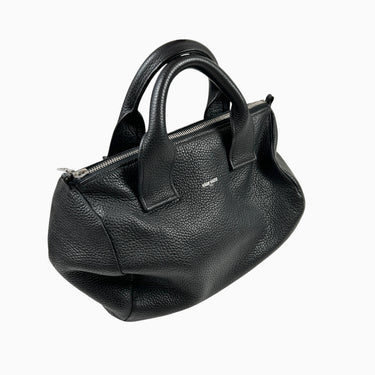 Sac à main noir en cuir pour femmes