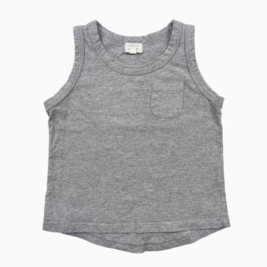 Camisole grise en coton bio 12-18M