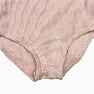Cache-couche rose côtelé 6-12M