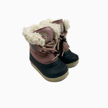 Bottes d'hiver roses doublées 19-20EU