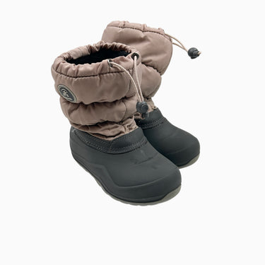 Bottes roses et grises doublées en peluche 13US