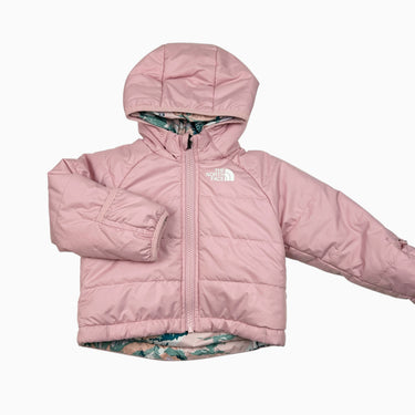 Manteau rose réversible 9-12M