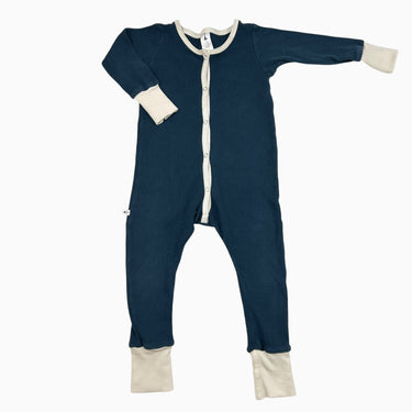 Pyjama bleu en coton gaufré 1-3Y
