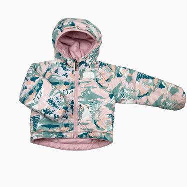 Manteau rose réversible 9-12M