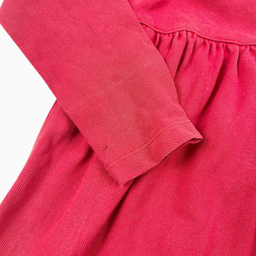 Robe rouge en coton piqué 110CM 5Y