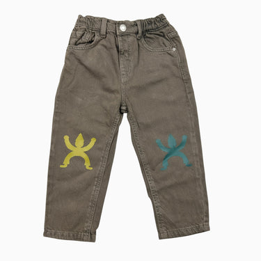 Jeans marron revalorisé 18-24M