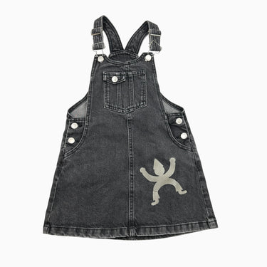 Robe jumper en jeans noir revalorisé  7Y
