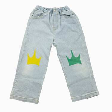 Jeans 'lid' baggy bleu pale revalorisé 5Y