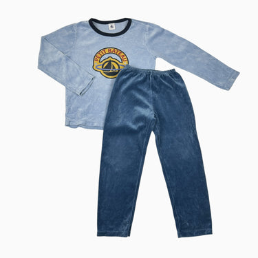 Pyjama bleu en velours 6Y