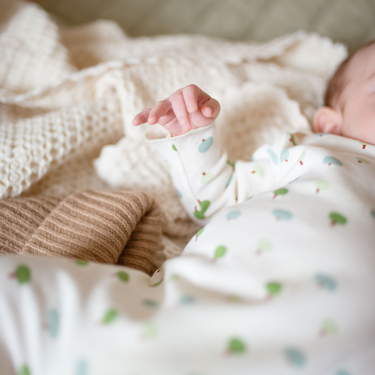 Pyjama vanille 'arbres' en coton pima 0-6M
