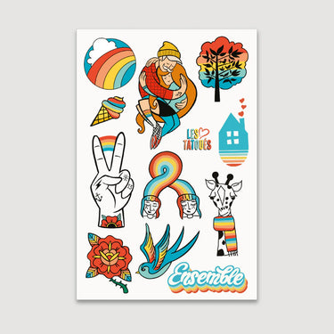 Feuille de tatouage 4x6po