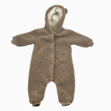 Combi taupe en bouclette 9-12M