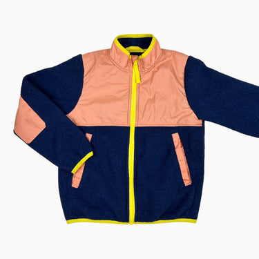 Veste colorblock en polar 7Y