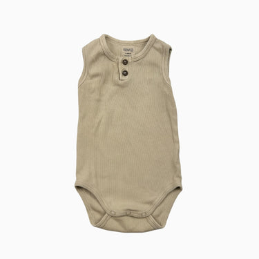 Cache-couche vanille côtelé 3-6M