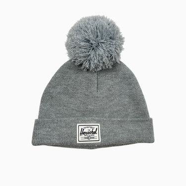 Tuque avec pompon gris 0-6M