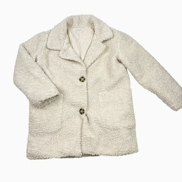 Manteau avoine en sherpa 8Y