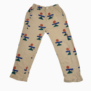 Pantalon beige à motifs 6-7Y
