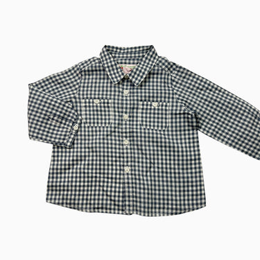 Chemise à vichy marine 12M