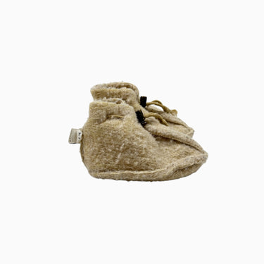 Pantoufles vanille en laine 6-12M