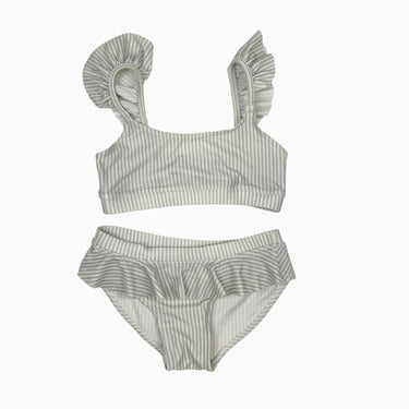 Bikini à rayures lavande 6-7Y