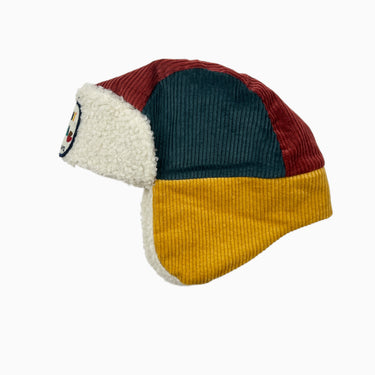Chapka colorblock en corduroy doublée 7-12Y